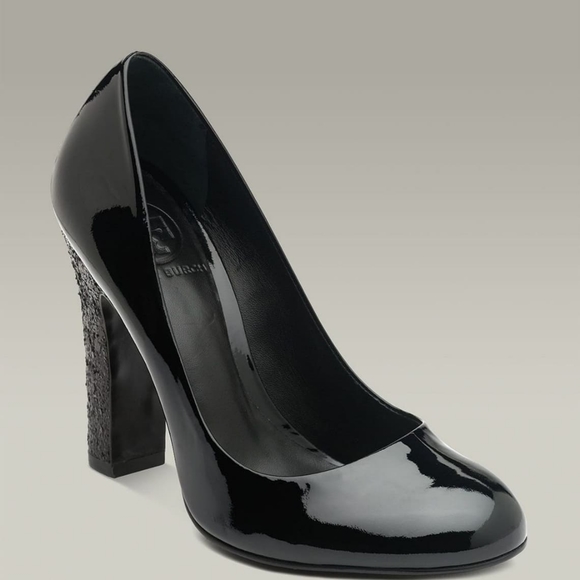 Tory Burch Patent Leather Glitter Colin Heels - Picture 2 of 4